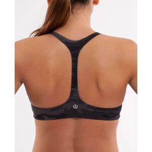 LULULEMON ATHLETICA Arise Bra in Black/Retro Camo Size 6